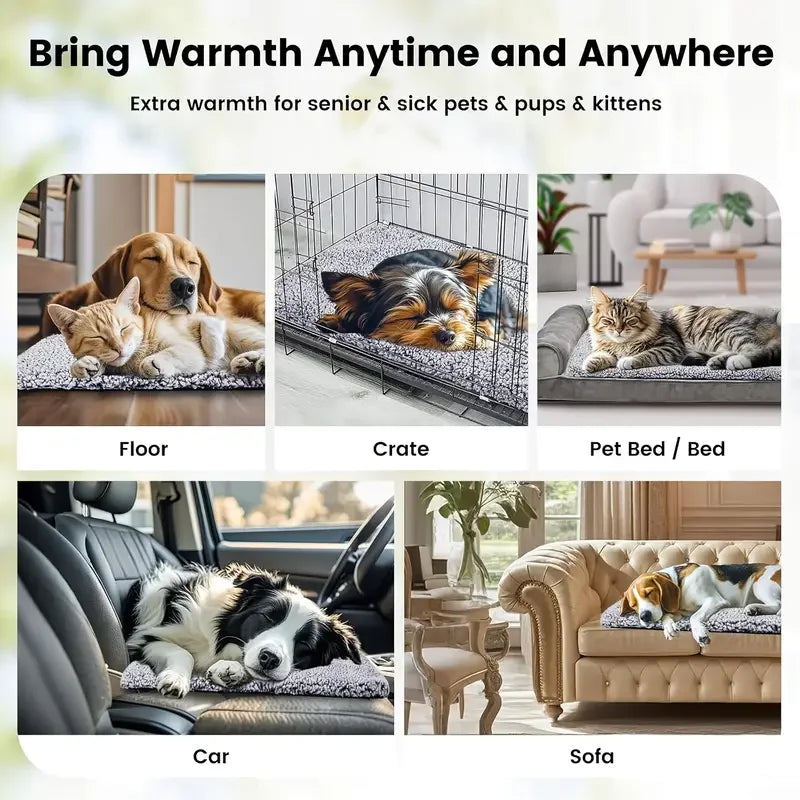 Winter Self Heating Pet Pad Blanket No Electricity Dogs Cats