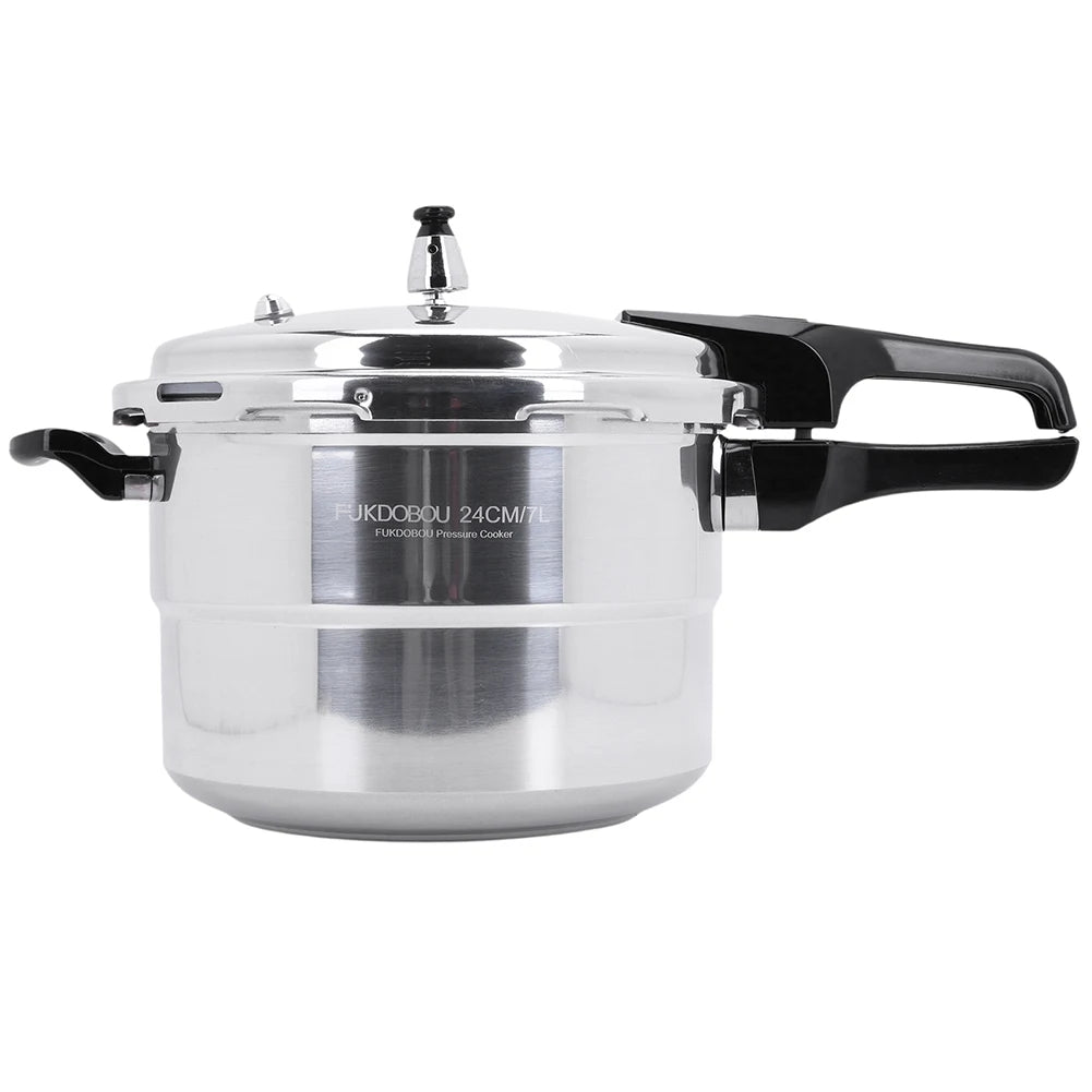 Aluminum Alloy Pressure Cooker With Steaming Plate For Induction Stove