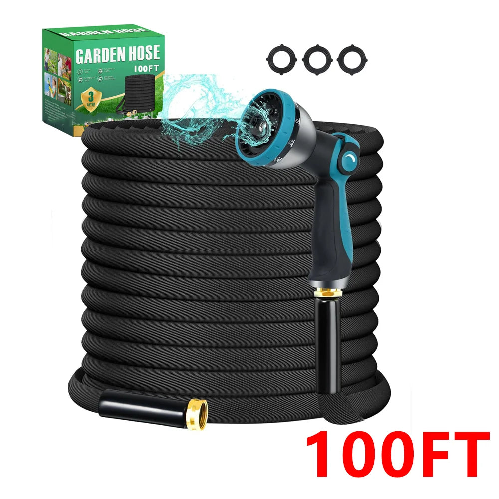 Non Expandable Garden Water Hose Kink Free Lightweight High Pressure