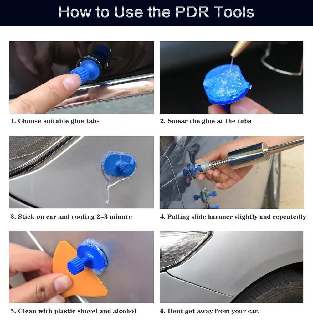 JOIGVFNH Auto Dent Repair Kit Paintless Dent Removal Tools Set For Cars