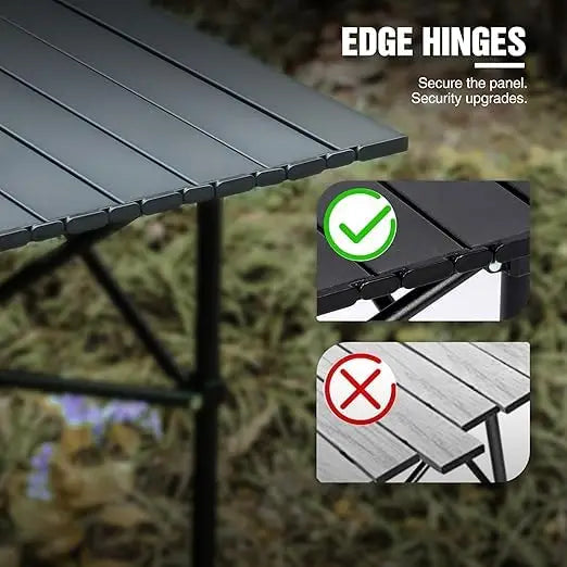 Foldable Roll Up Camping Table Lightweight Portable Outdoor