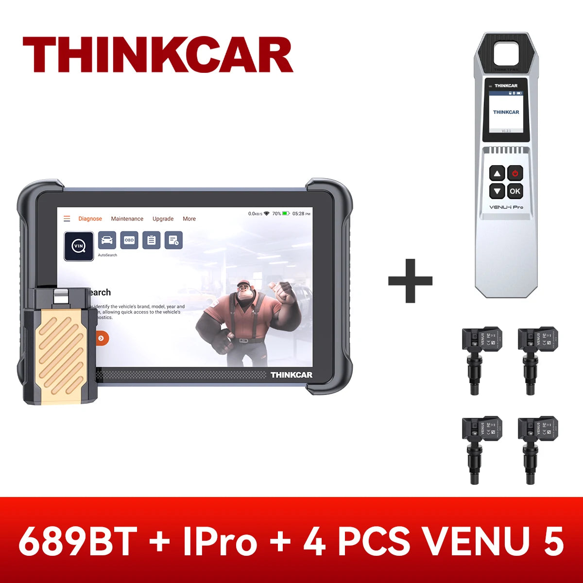 Thinkcar Thinkscan 689BT Key Programming Diagnostic OBD2 CANFD DOIP