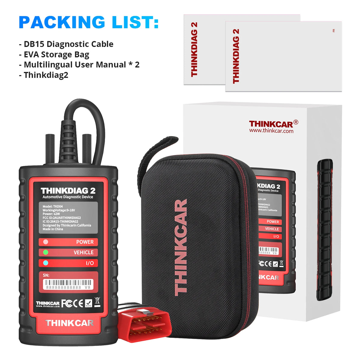THINKCAR ThinkDiag 2 All Software Diagnostic Tool With CAN FD