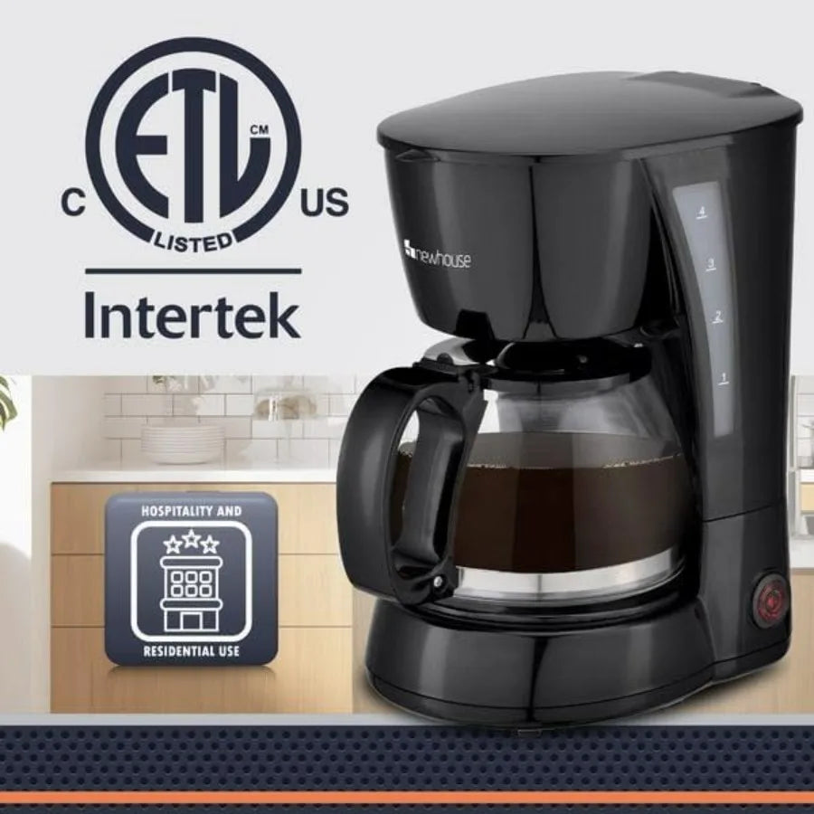 SHXI 5 Cup Coffee Maker NHCM-001-5 With Auto Shut Off