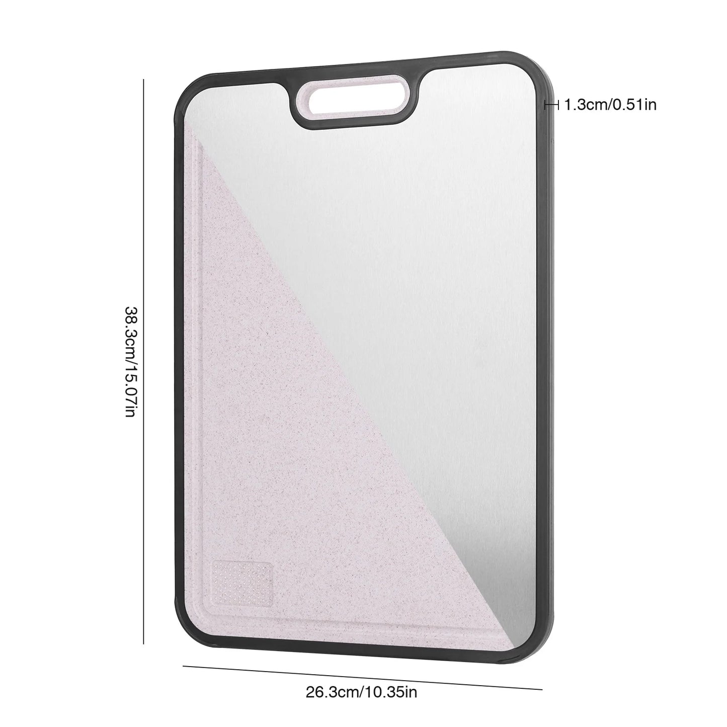 APWIKOGER Dual-Sided Titanium Cutting Board Wheat Straw PP Food Grade