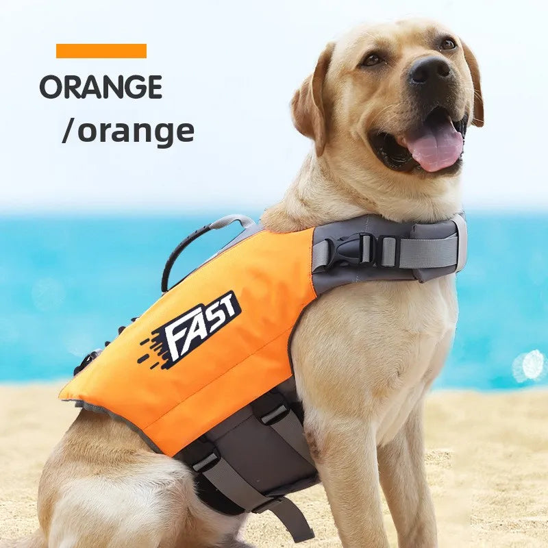 Dog Swimming Life Vest Safety Jacket Reflective Adjustable