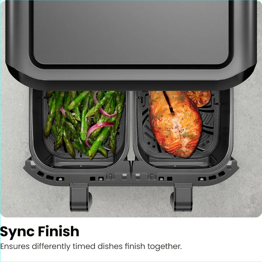LISM TurboFry Touch Dual Air Fryer With Dual Baskets