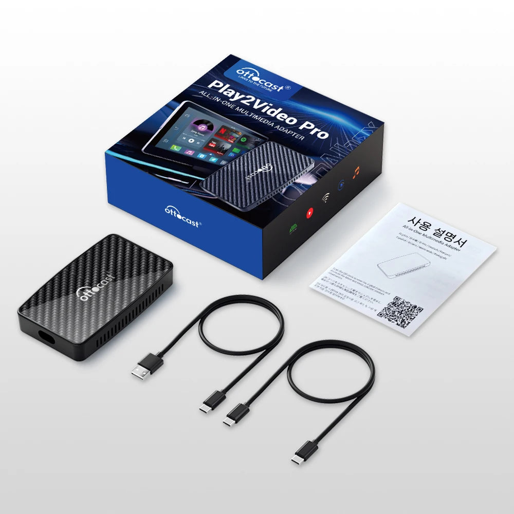 OTTOCAST Play2Video Pro Wireless CarPlay Android Auto Adapter