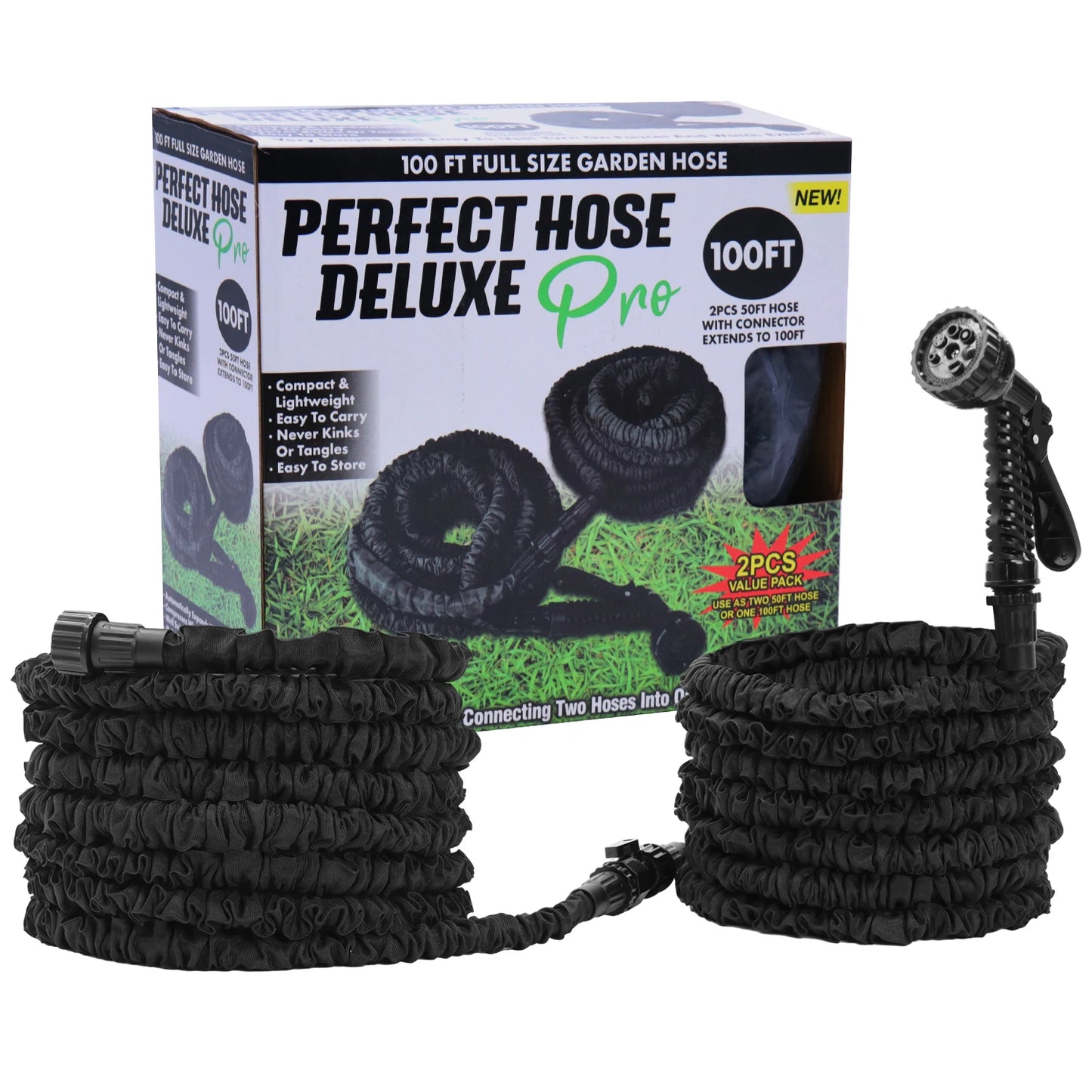GardenJoy Expandable Water Hose For Garden And Car Wash