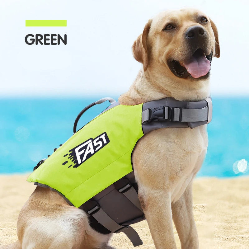 Dog Life Jacket Safety Vest Reflective Adjustable For Pool Surfing