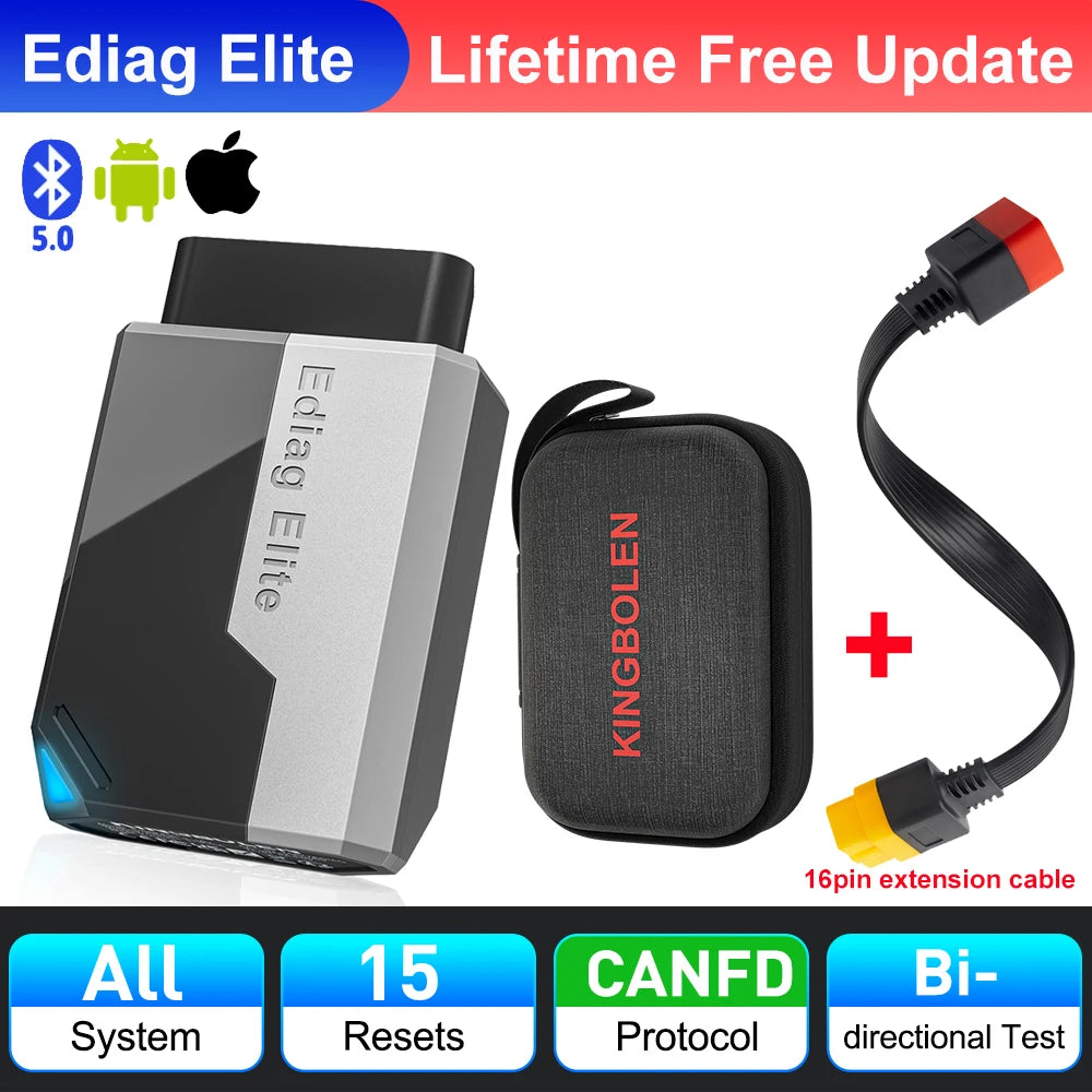 Kingbolen Ediag Elite OBD2 Car Diagnostic Tool All Systems
