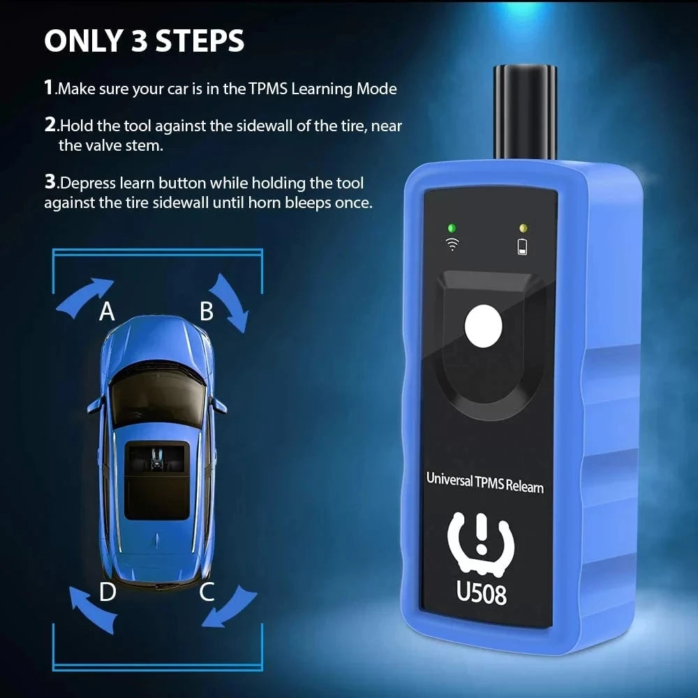 U508 TPMS Reset Tool for Universal Car Tire Pressure Relearn