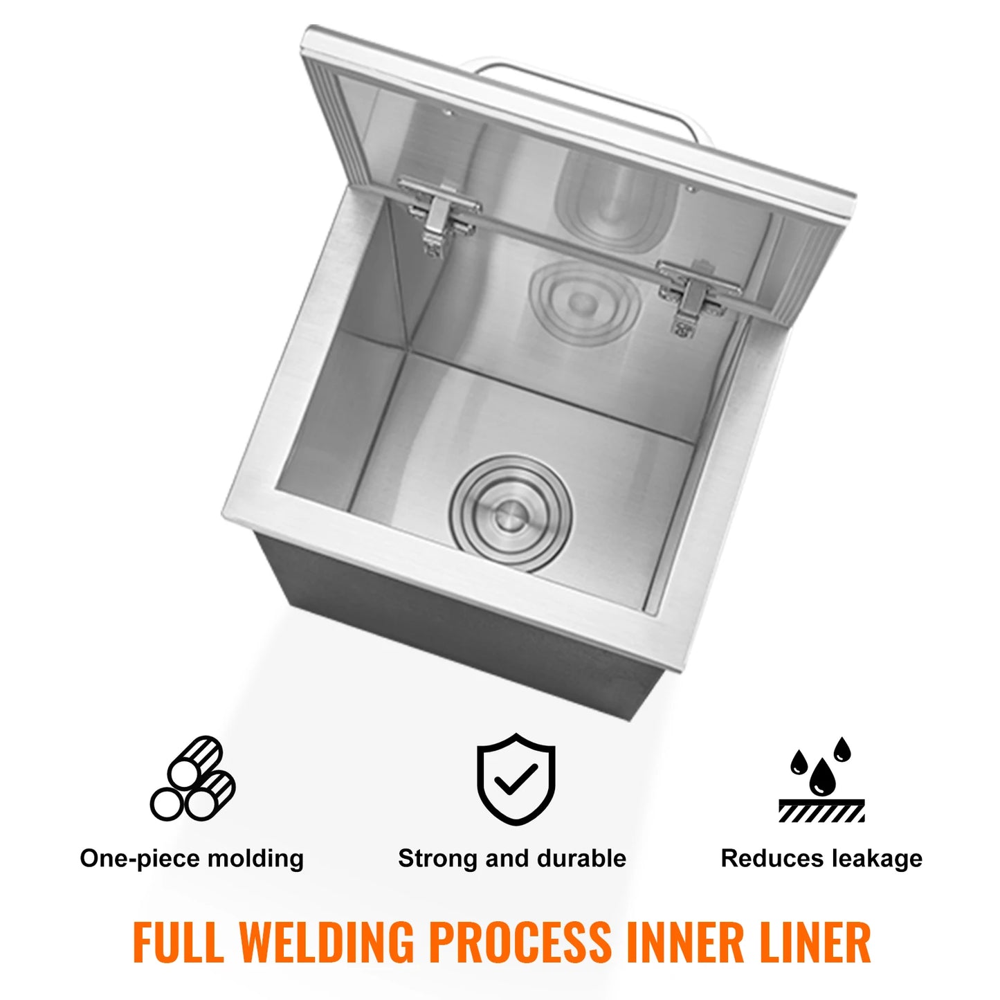 SucceBuy Drop In Ice Chest Stainless Steel Ice Cooler