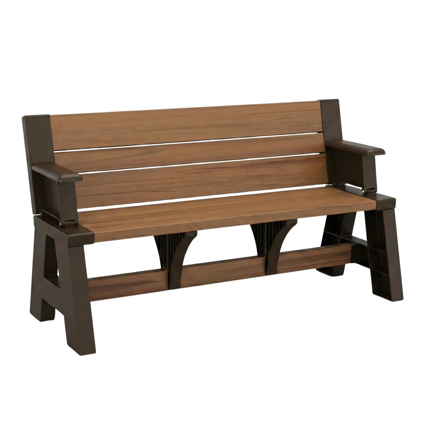 YTYIN Convert a Bench 2 In 1 Outdoor Bench and Picnic Table