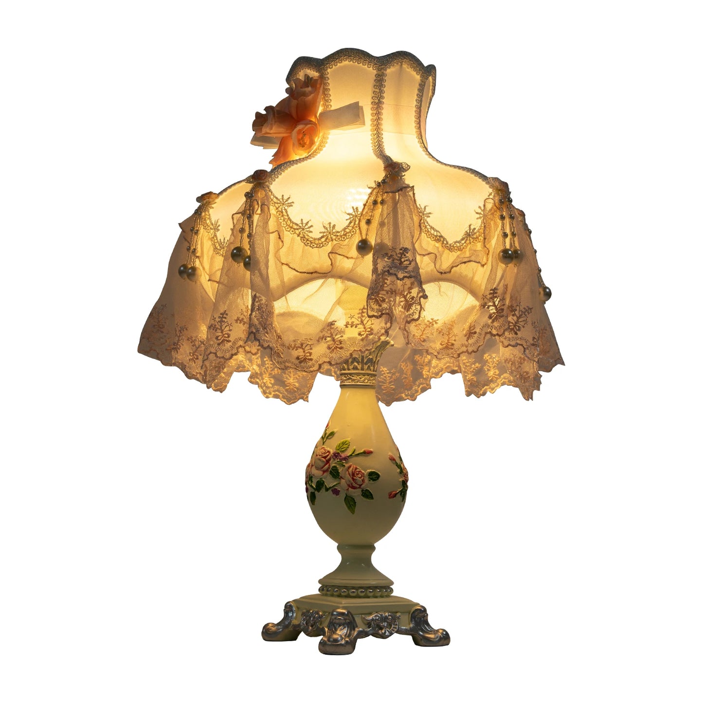 Princess Style LED Table Lamp Romantic Luxury Bedroom Decor