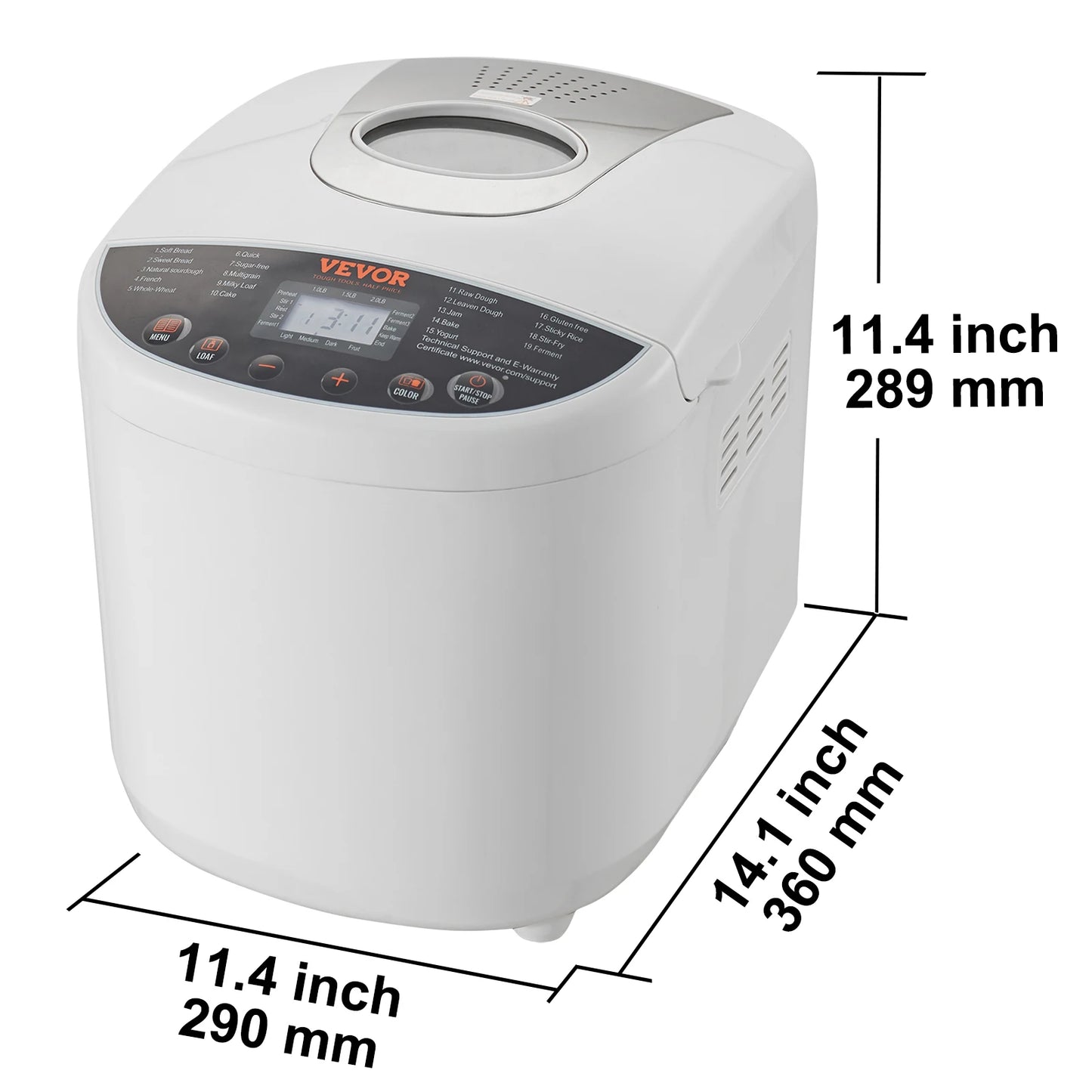 SucceBuy 15 Function Bread Maker Gluten Free Setting
