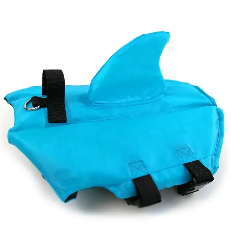 Dog Life Vest Summer Adjustable Pet Shark Swimsuit Buoyancy Jacket