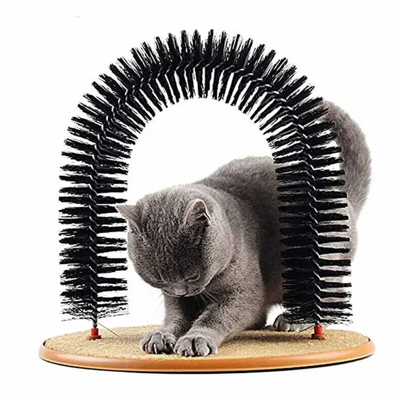 Cat Arch Grooming Toy Massage Brush And Scratching Pad
