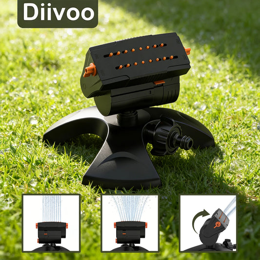 Mini Oscillating Sprinkler 16 Hole Rotating Lawn Irrigation System