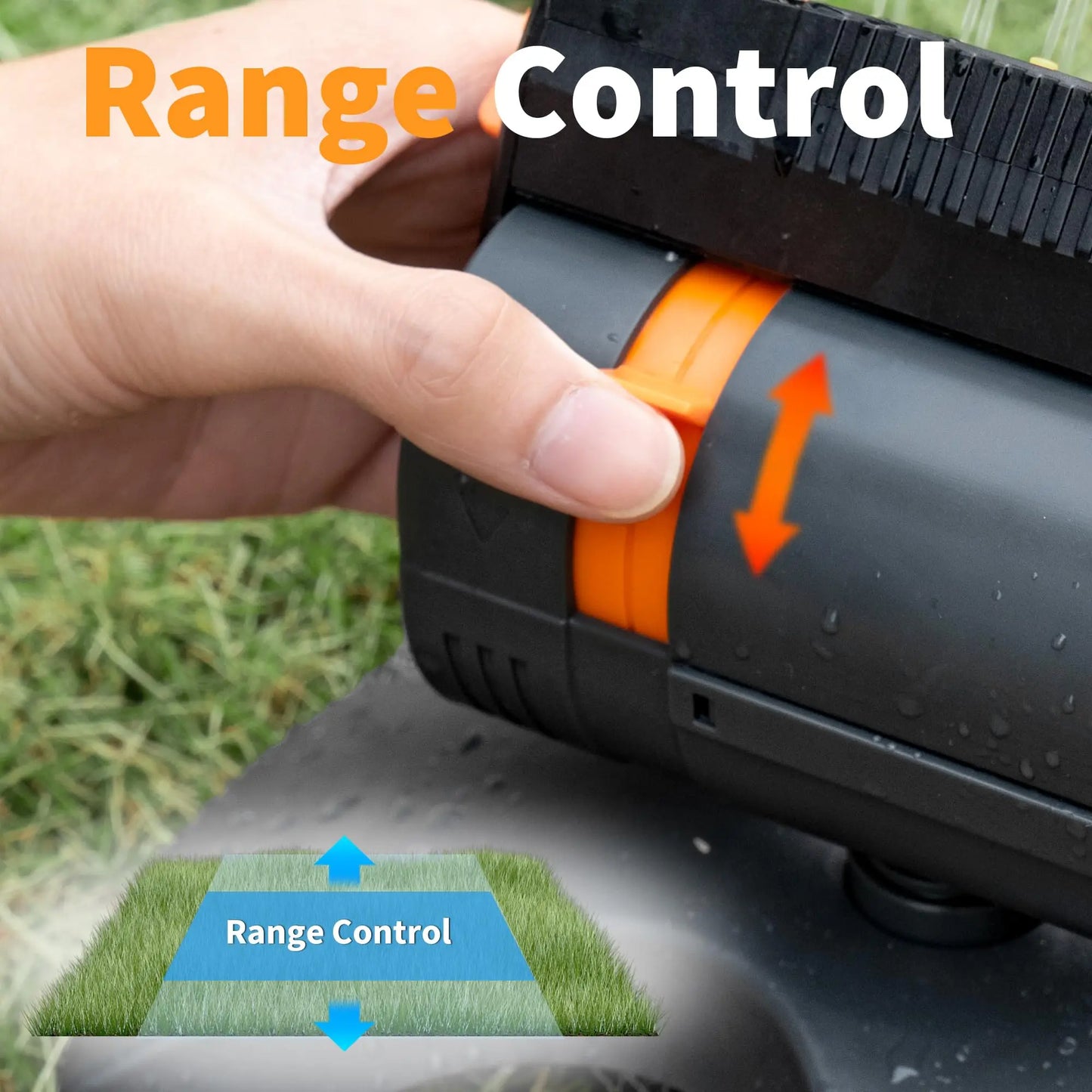 Mini Oscillating Sprinkler 16 Hole Rotating Lawn Irrigation System