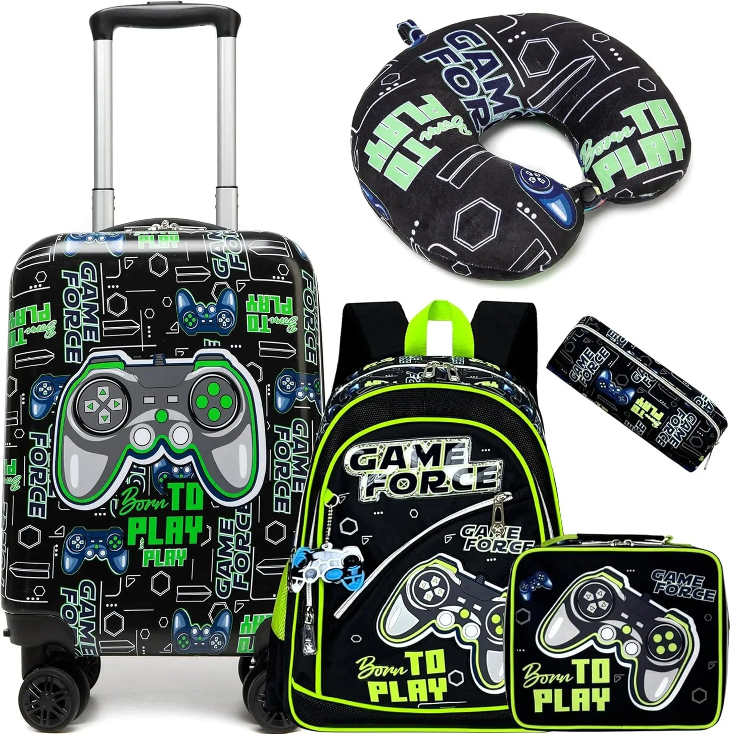 Kids Luggage Set With Spinner Wheels Airline Approved Carry On