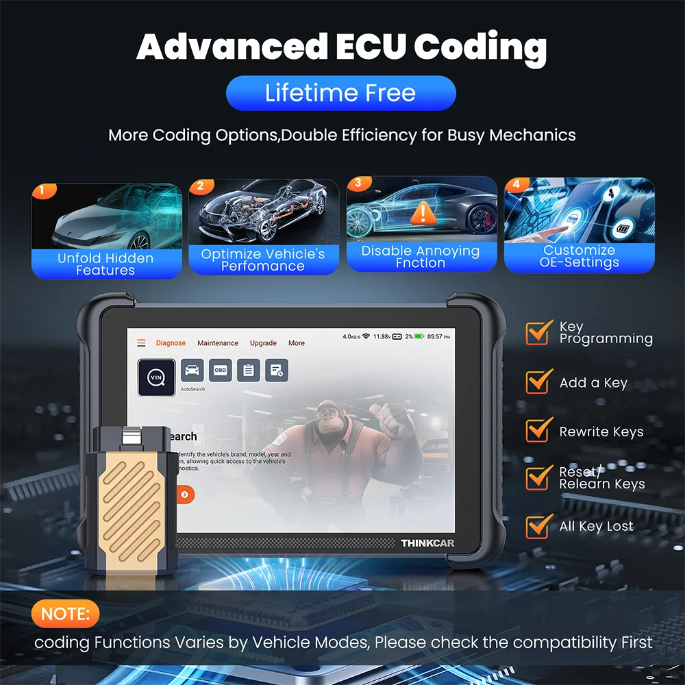 Thinkcar Thinkscan 689BT Key Programming Diagnostic OBD2 CANFD DOIP