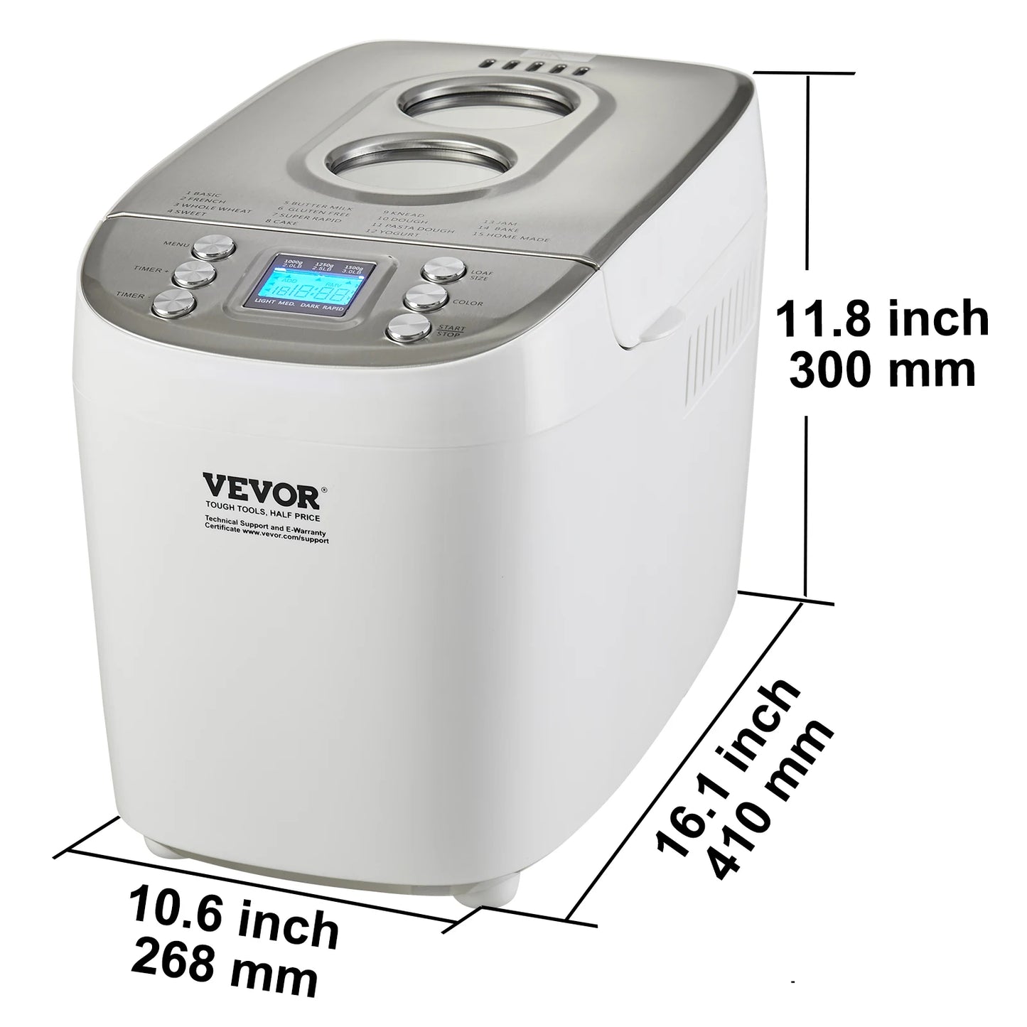 SucceBuy 15 Function Bread Maker Gluten Free Setting