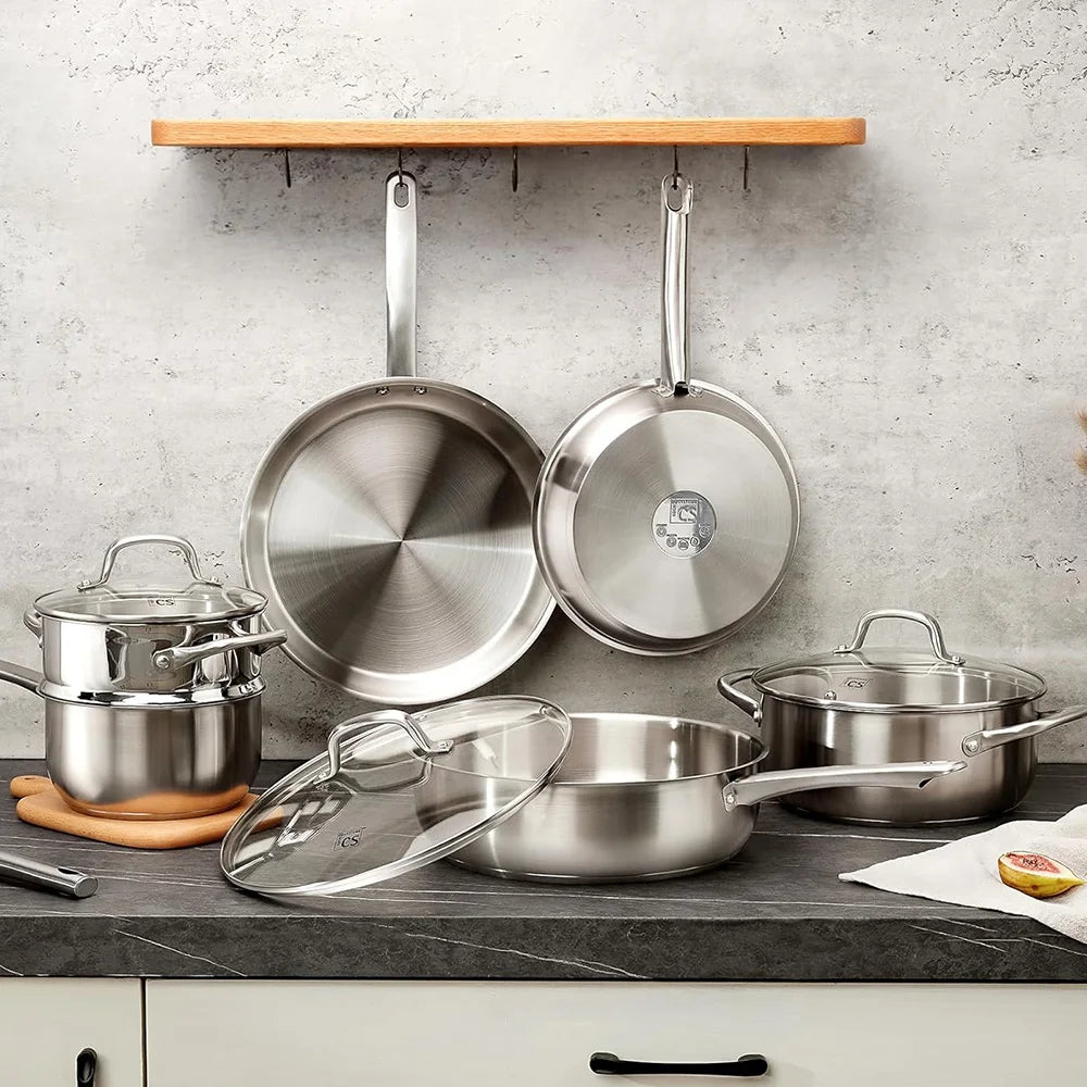 KOCH SYSTEME CS Stainless Steel Cookware Set 10pcs All Stoves