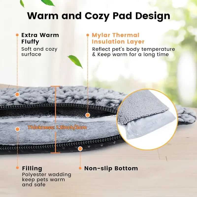 Winter Self Heating Pet Pad Blanket No Electricity Dogs Cats