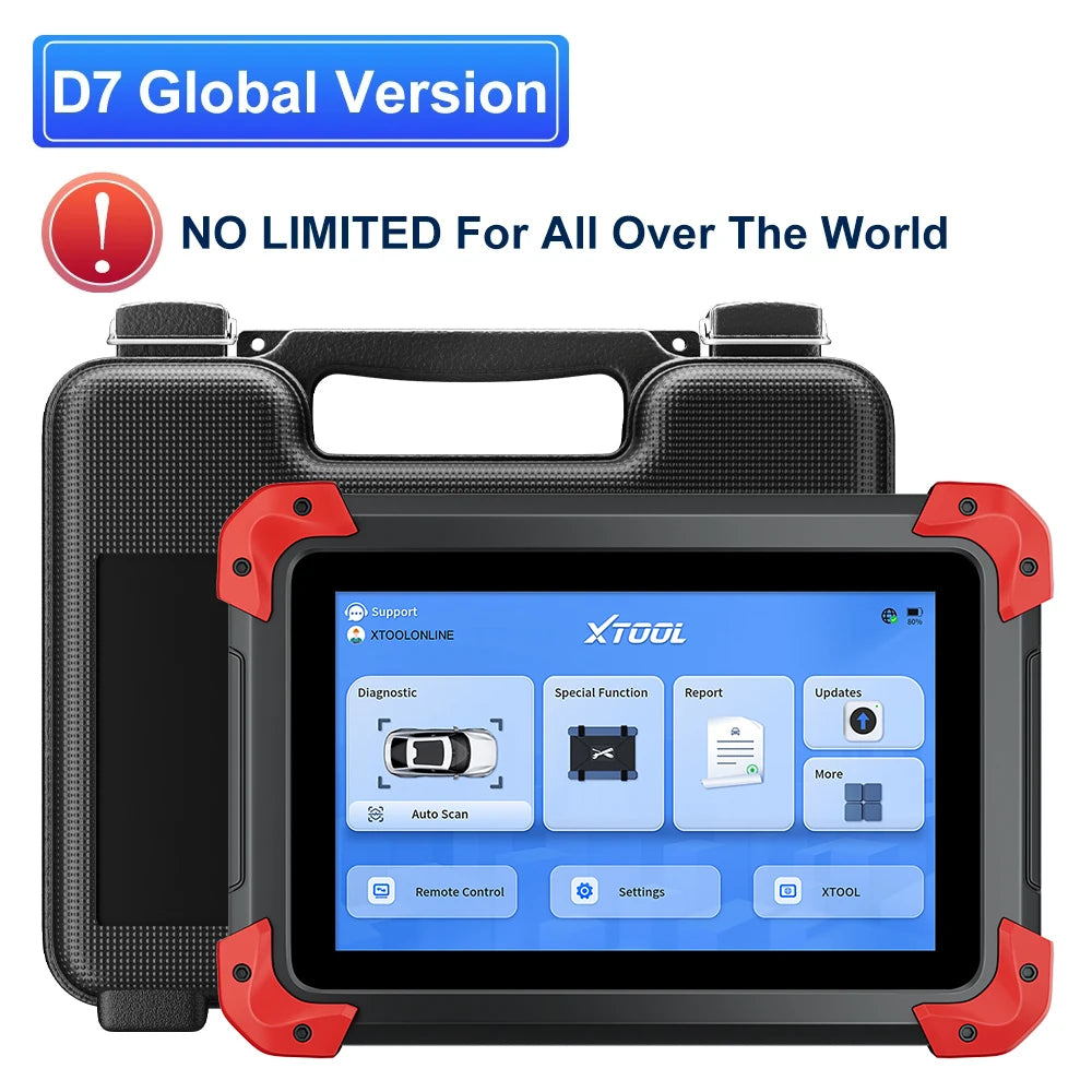 XTOOL D7 All System Car Diagnostic Scanner Bidirectional ECU Coding