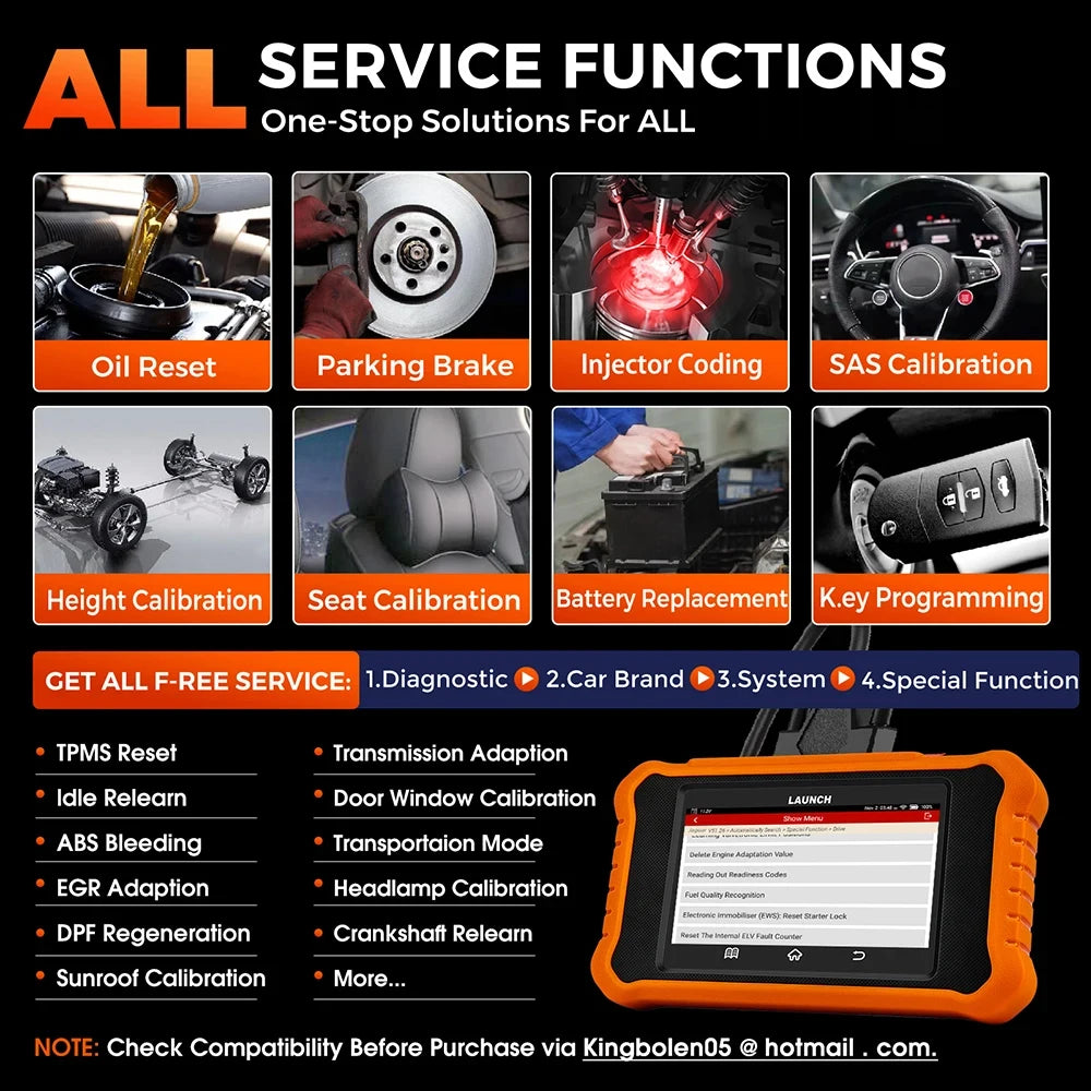 Launch X431 Elite V2.0 OBD2 Scanner BiDirectional ECU Coding