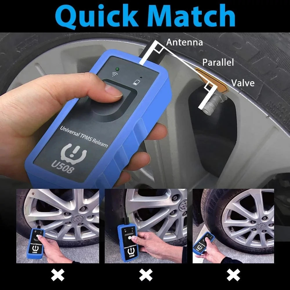 U508 TPMS Reset Tool for Universal Car Tire Pressure Relearn