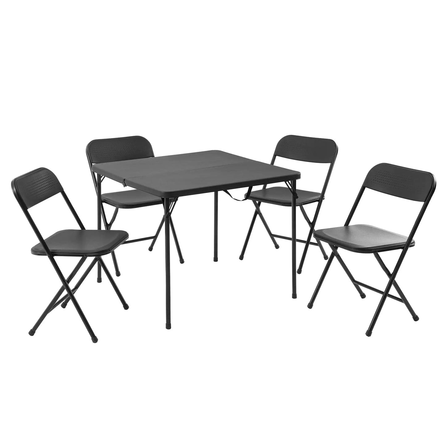 XMSJ Five Piece Resin Folding Table And Chairs Set Home