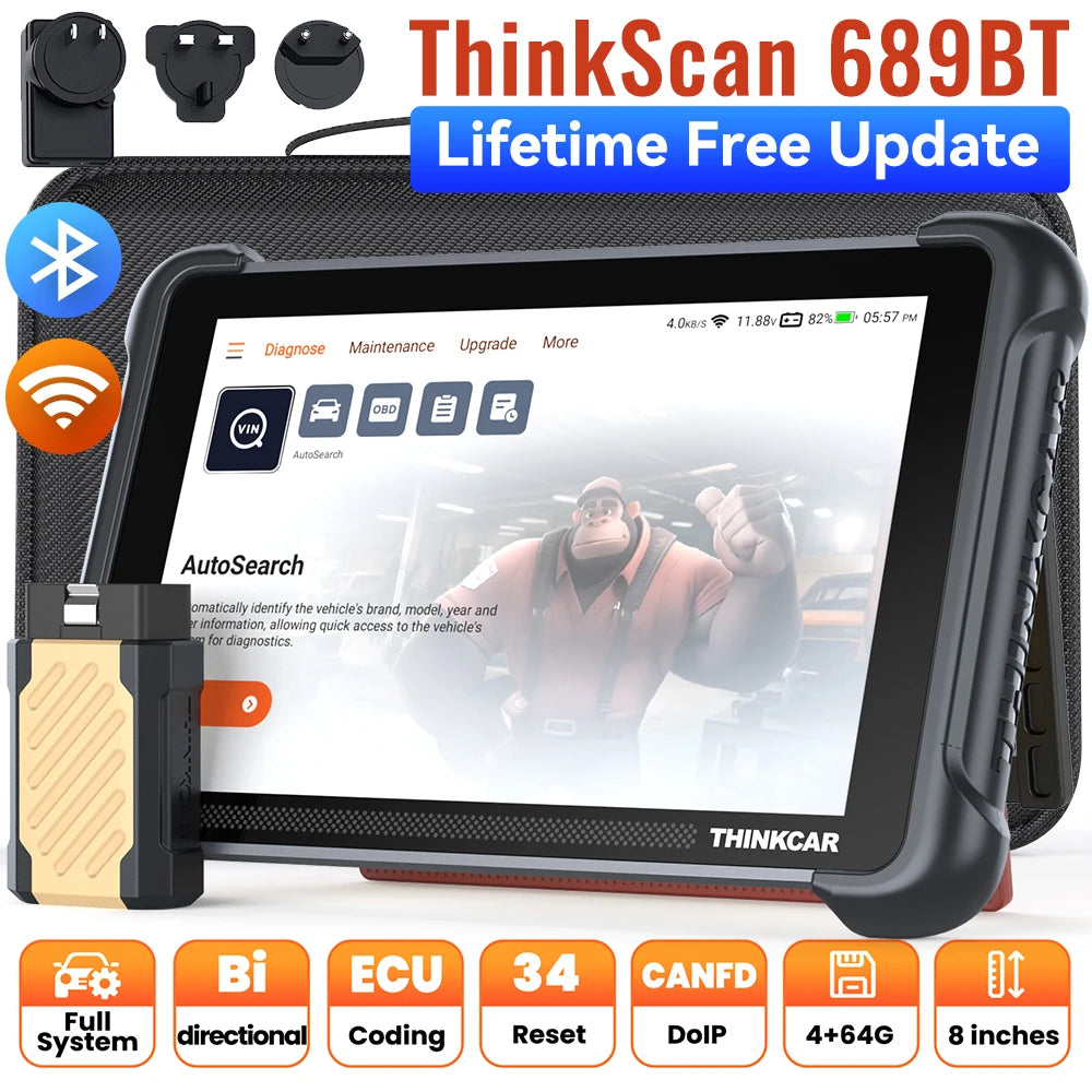 Thinkcar Thinkscan 689BT Key Programming Diagnostic OBD2 CANFD DOIP