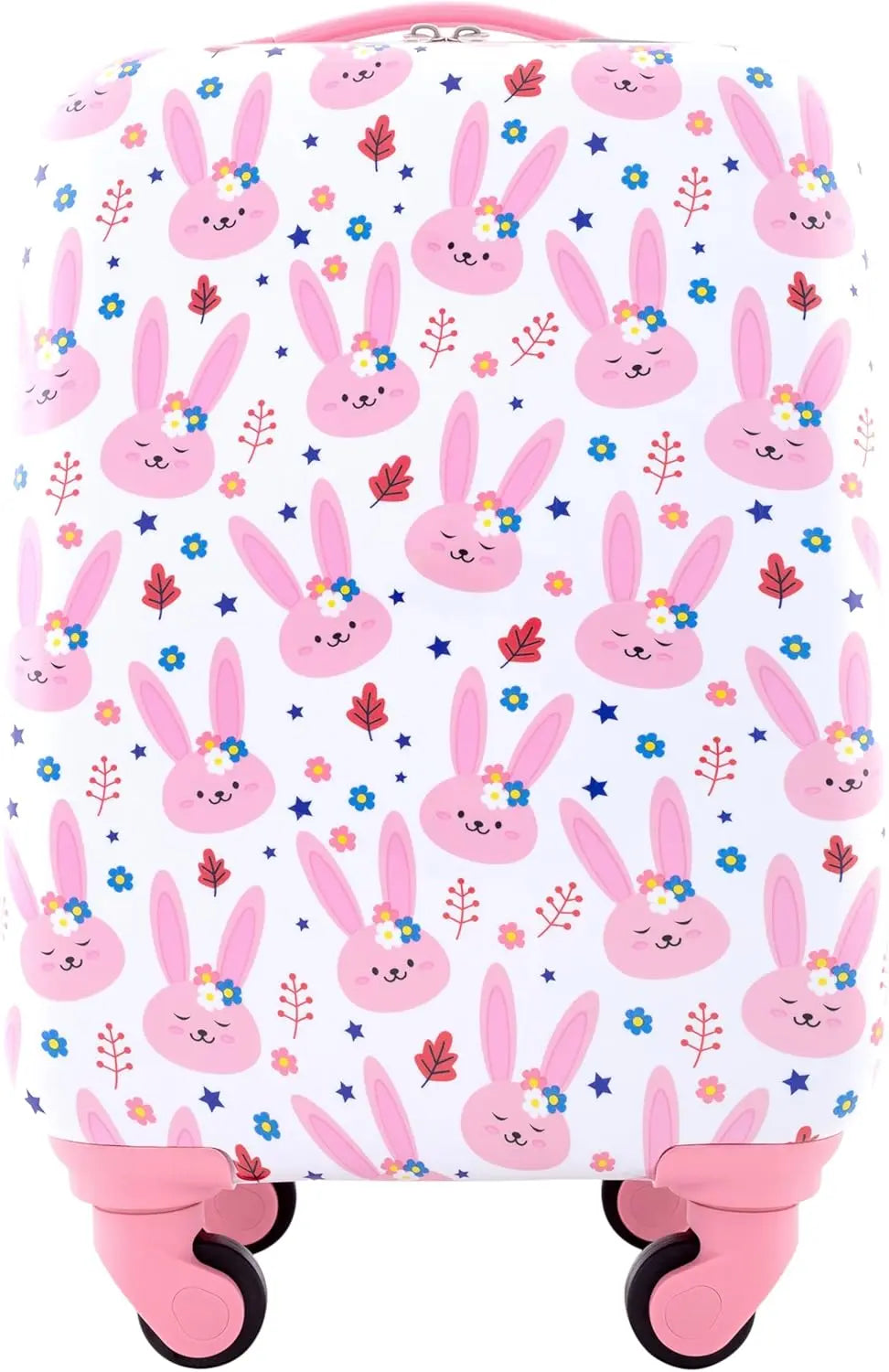 Caster 5-Piece Kids Travel Luggage Set Bunny Design With Spinner