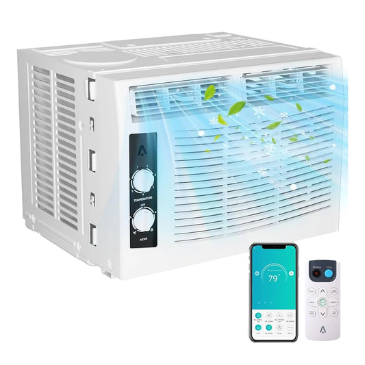Acekool 5000 BTU Window AC Unit With Remote For Rooms