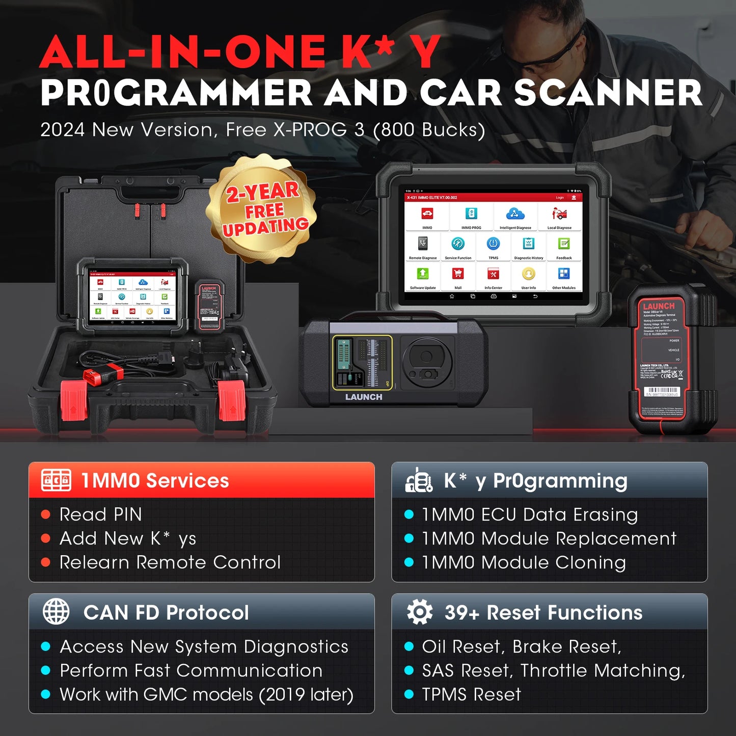 LAUNCH IMMO Elite Key Programmer for Automotive Diagnostics