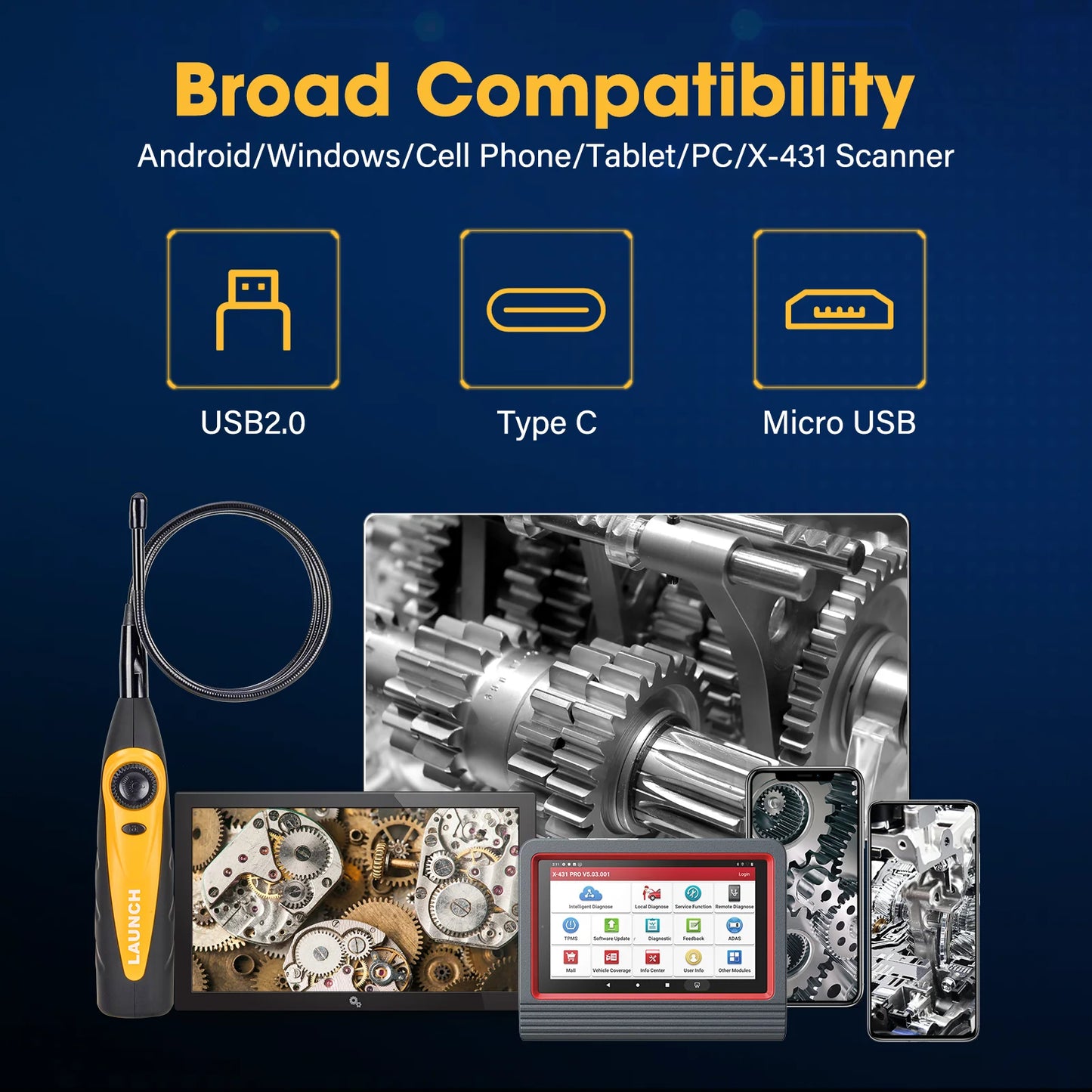 LAUNCH Car Repair Tools Kit ITPMS BST360 VSP600 Bundle