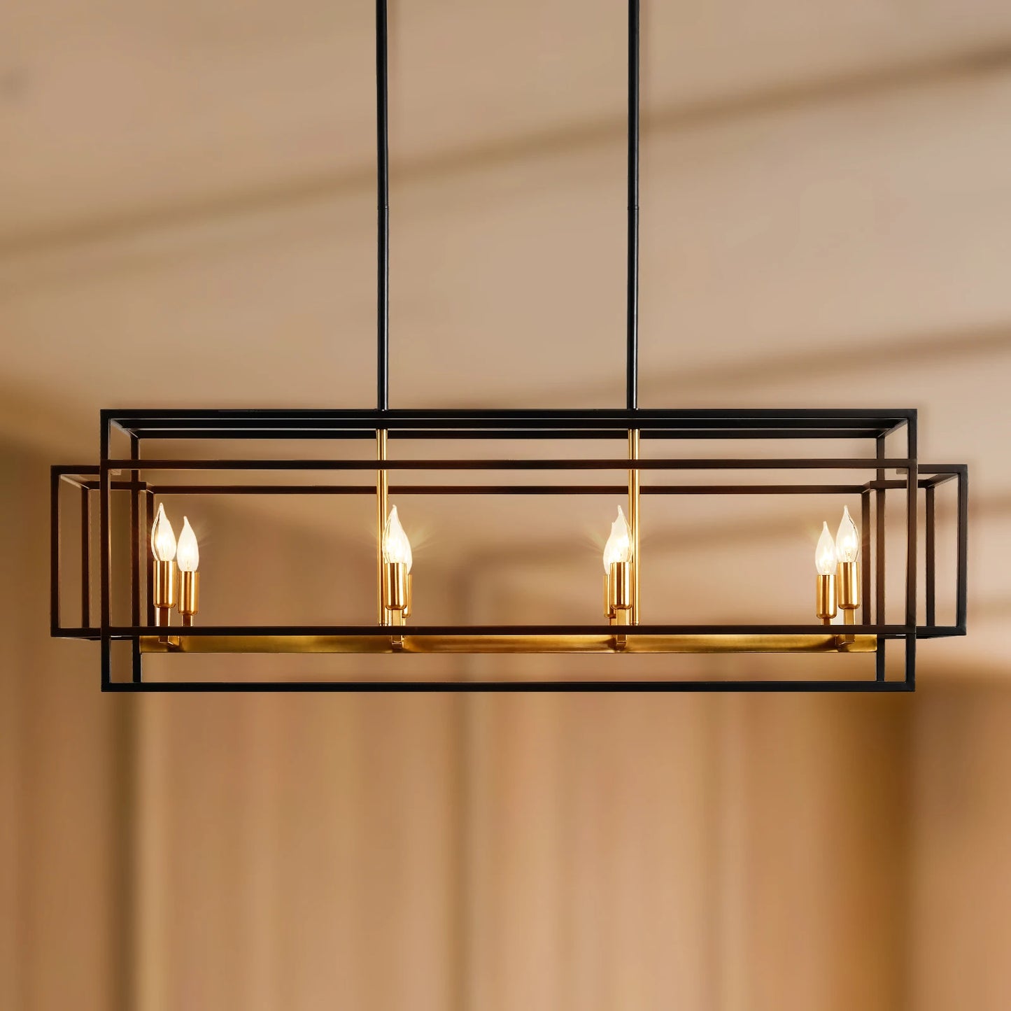 LovingC Retro Industrial Chandelier Pendant Lighting for Dining and Kitchen