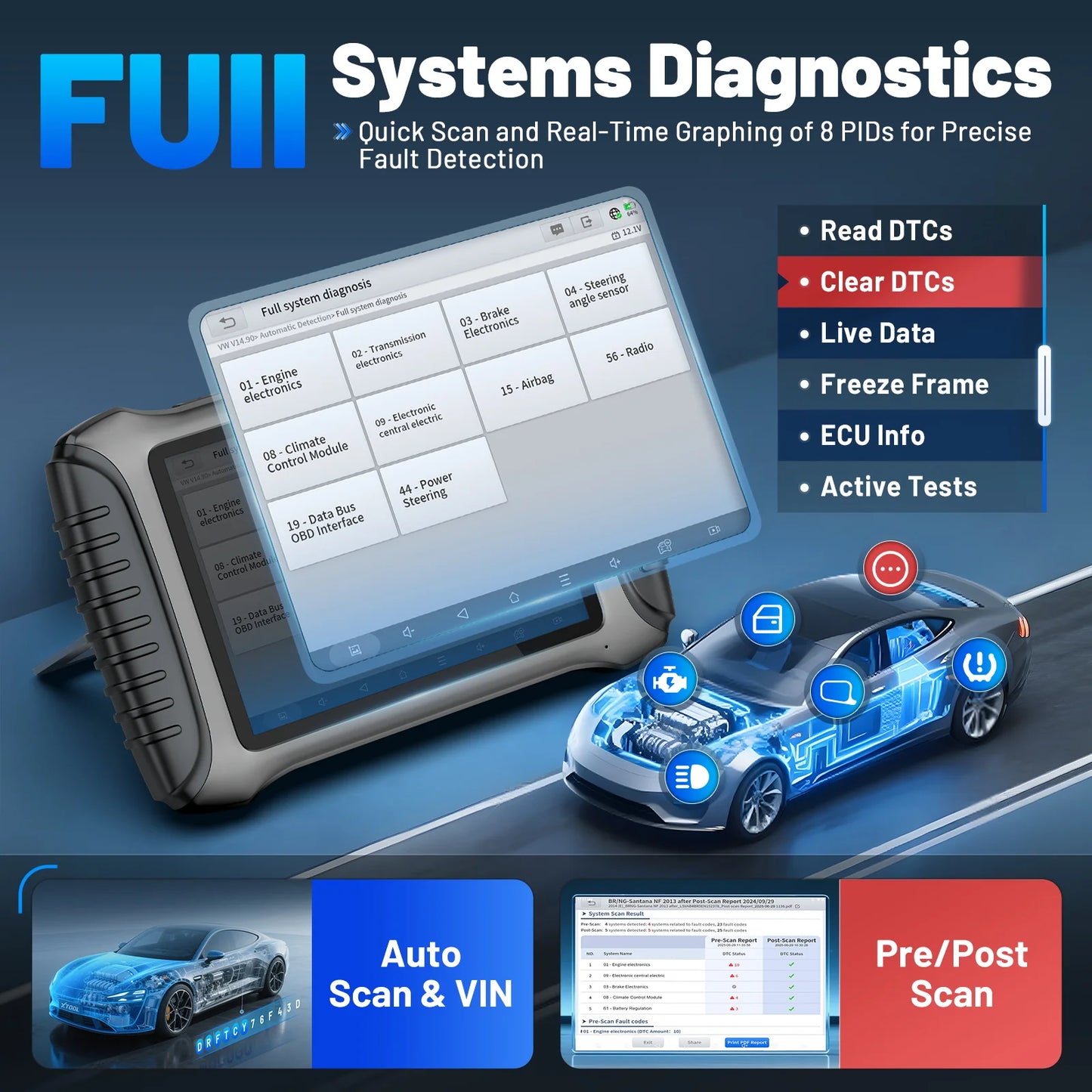 XTOOL X100 PAD3 Elite IMMO Key Programmer KC100 All Keys