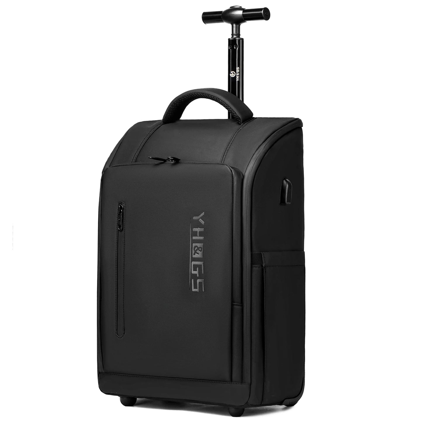 YHGSCN RUCYEN Rolling Backpack Laptop Case Water Resistant USB Luggage