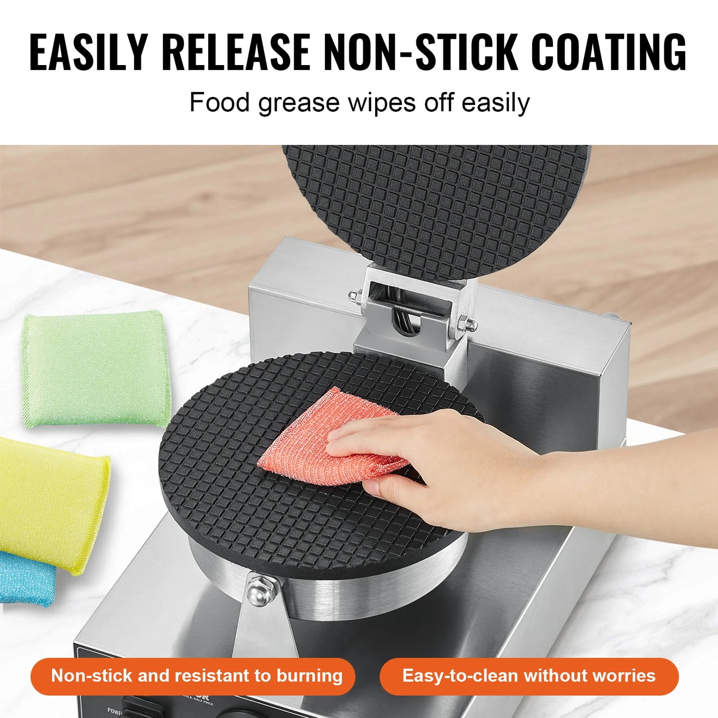 VEVOR Electric Ice Cream Cone Maker With Temperature Control