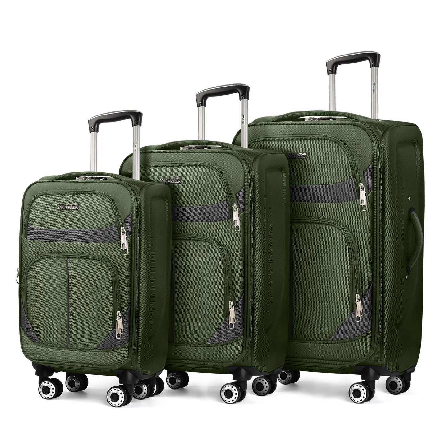 New York XPress Expandable Luggage Set 3 Piece Spinner