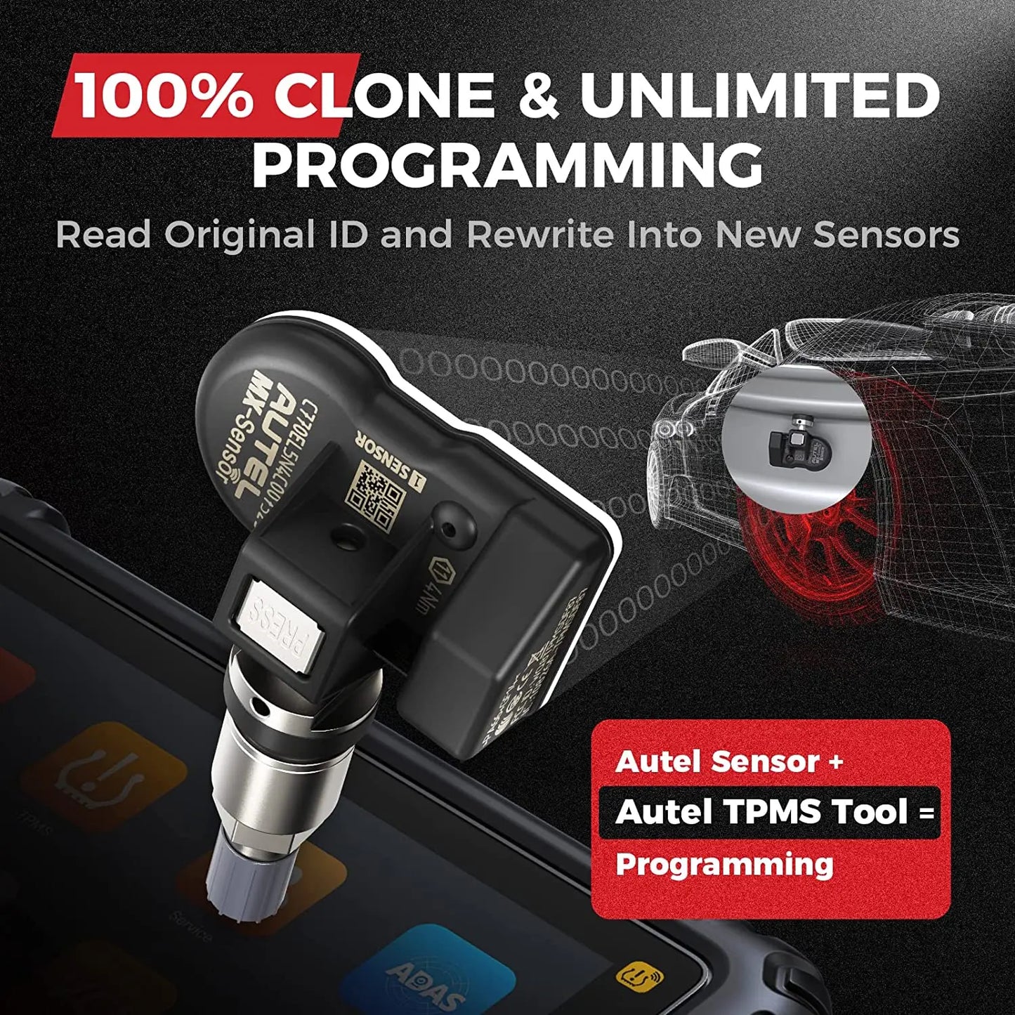 Autel MX-Sensor 433 315 MHz TPMS Sensor MaxiTPMS Tire Monitor