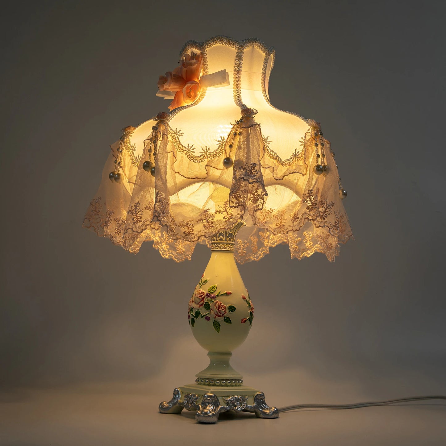 Princess Style LED Table Lamp Romantic Luxury Bedroom Decor