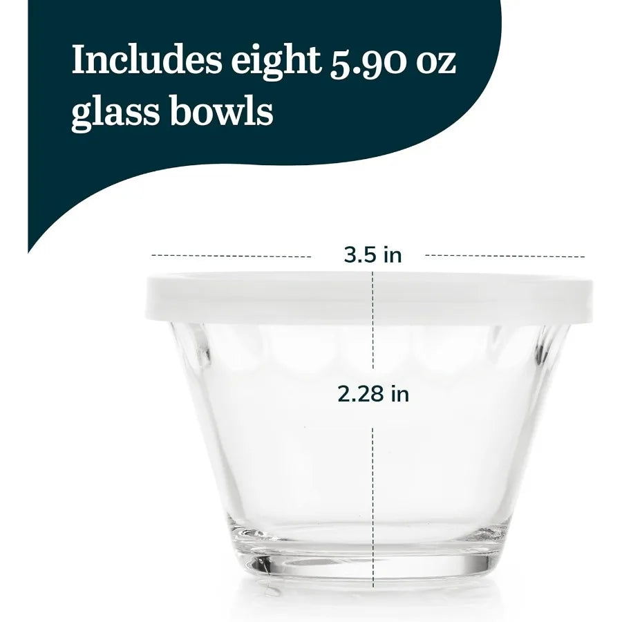 Baker’s Basics Cupcake Glass Baking Dish Set With Lids Cover