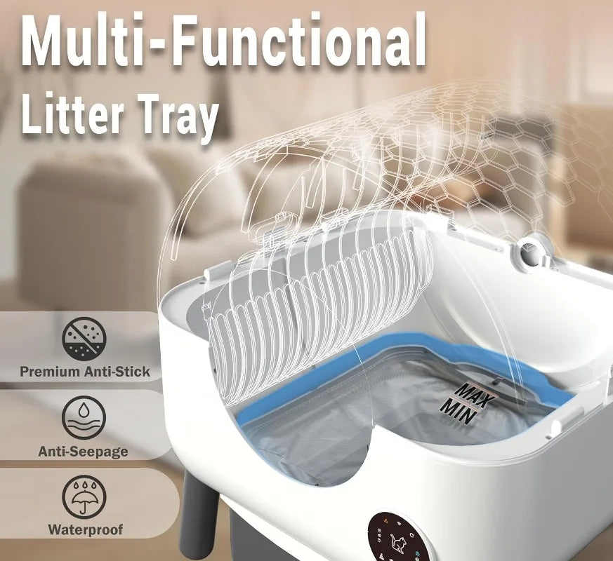 MeowWhimsy Automatic Self Cleaning Litter Box S7 For Cats