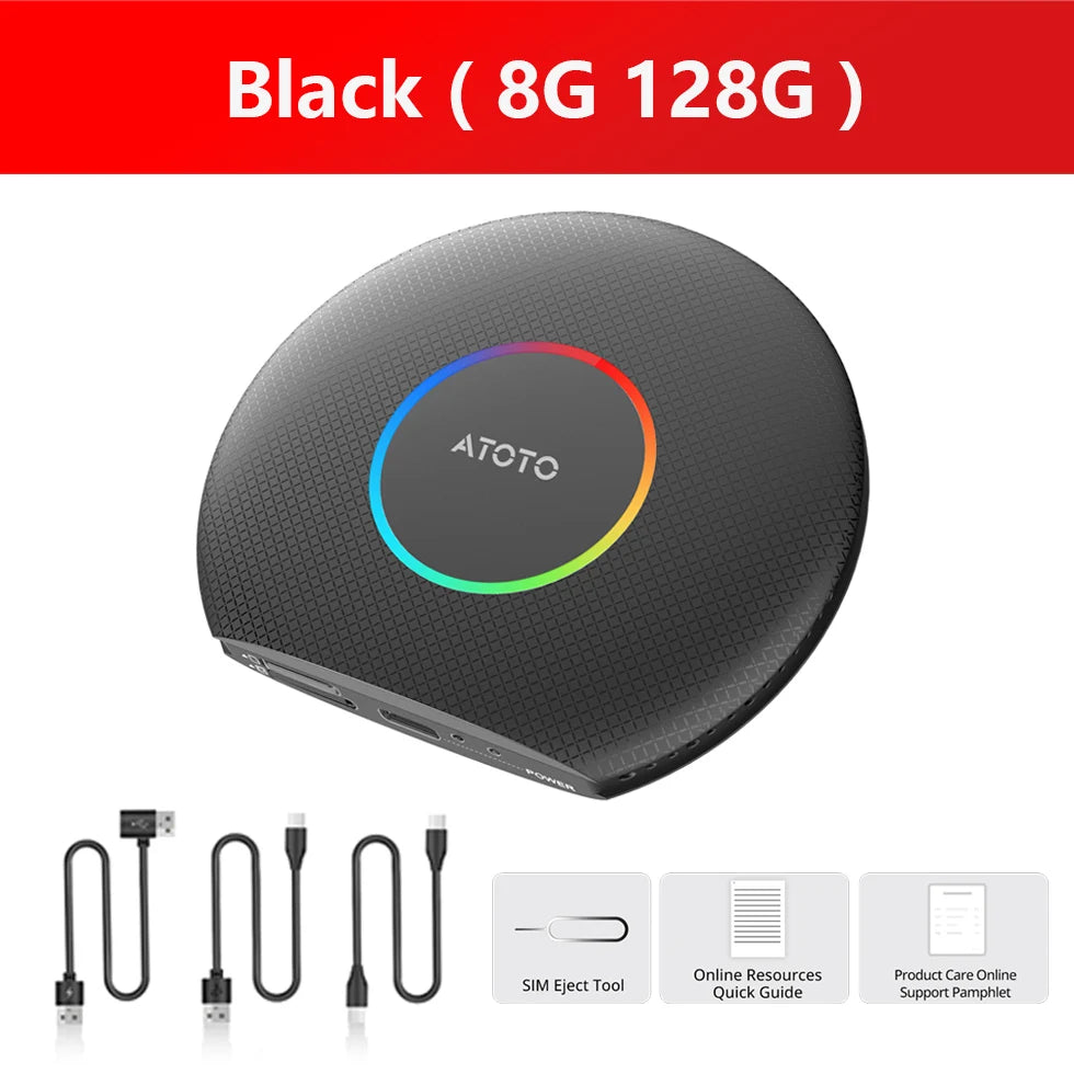 ATOTO Wireless Apple CarPlay Adapter for Android Auto USB Bluetooth
