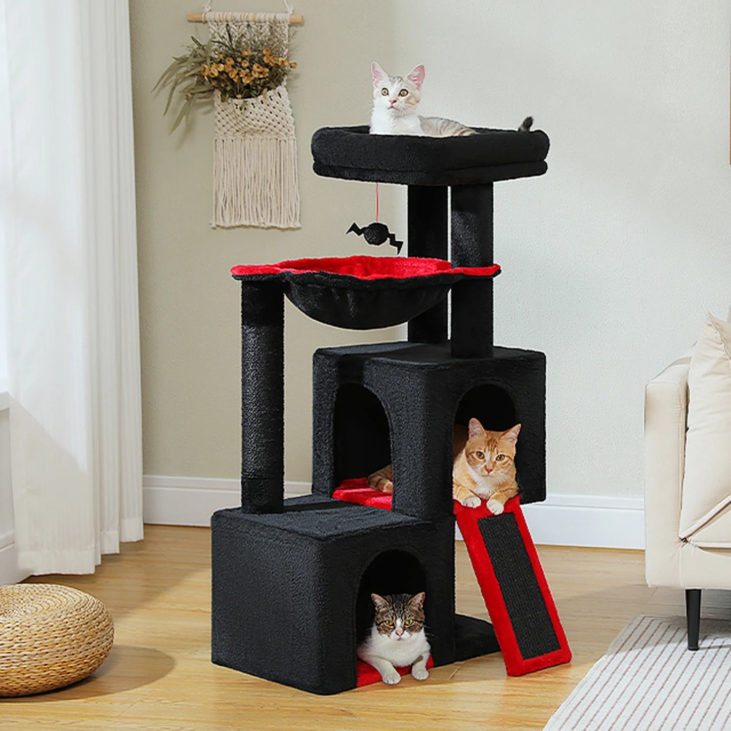 PAWZ Road Cat Tree Indoor Multi-Level Tower With Condos