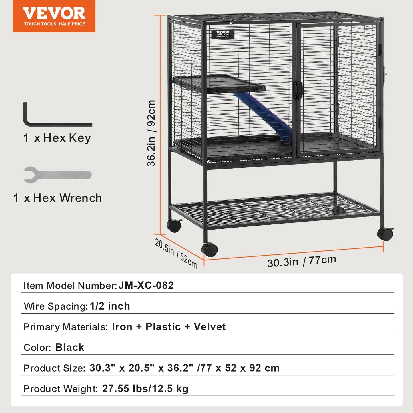 SucceBuy Metal Ferret Cage 4 Tier Critter Nation Cage